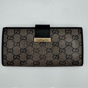 Gucci Black and Gray Women's Wallet | Good Condition